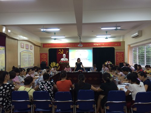 Hội nghị tổng kết năm học 2015- 2016 và triển khai kế hoạch thực hiện nhiệm vụ năm học mới 2016-2017 trường mầm non Đô Thị Việt Hưng